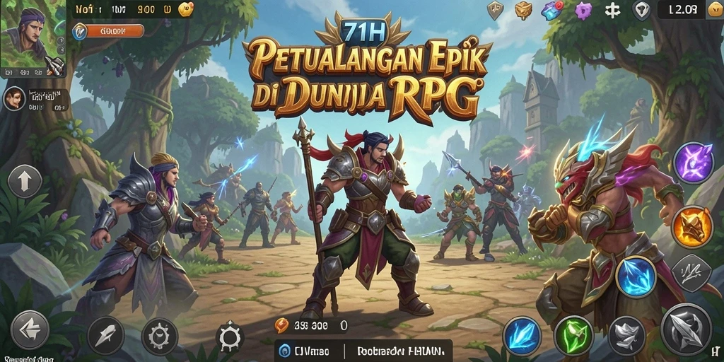 Tangkap momen epik dalam pertempuran RPG di 71H.