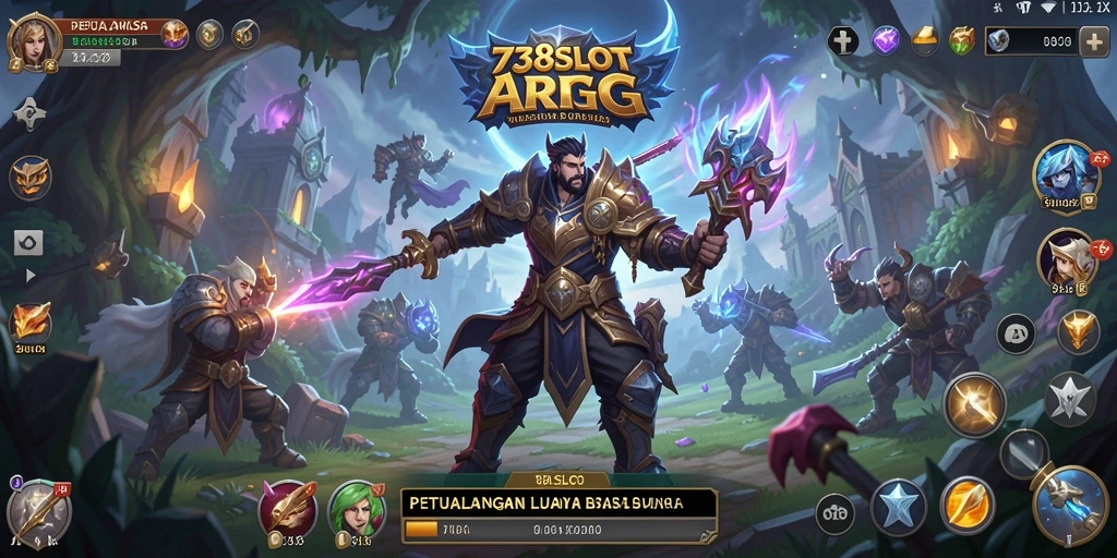 Tampilan gameplay yang menakjubkan dari <strong>738SLOT</strong> dalam pertempuran epik.