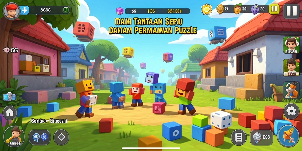 Gameplay seru saat memecahkan teka-teki di 8G8G.