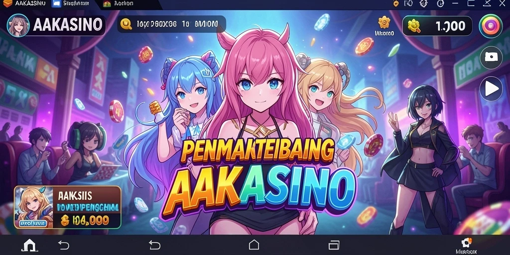 Tampilan menarik dari gameplay AAKASINO dengan karakter Anime yang dinamis.