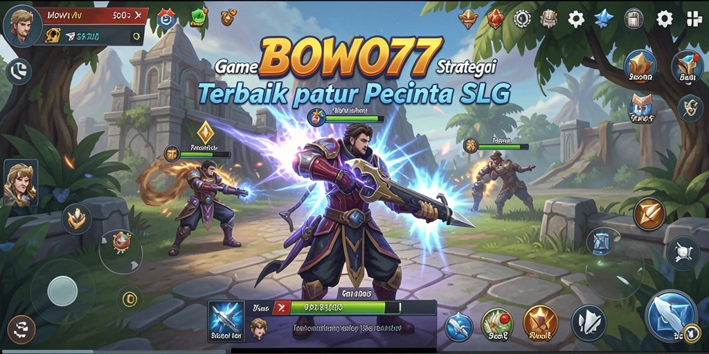Screenshot gameplay menampilkan aksi seru dalam BOWO77.