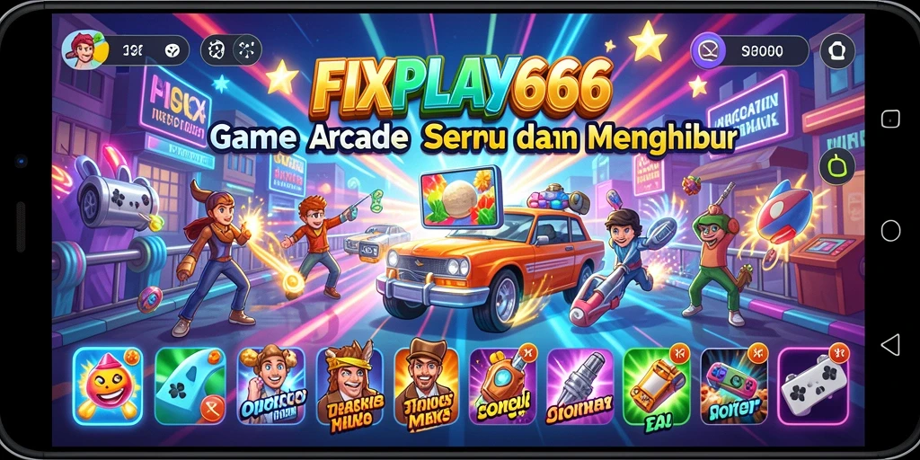 Screenshot gameplay FIXPLAY666 menampilkan aksi Arcade yang seru dan menegangkan.