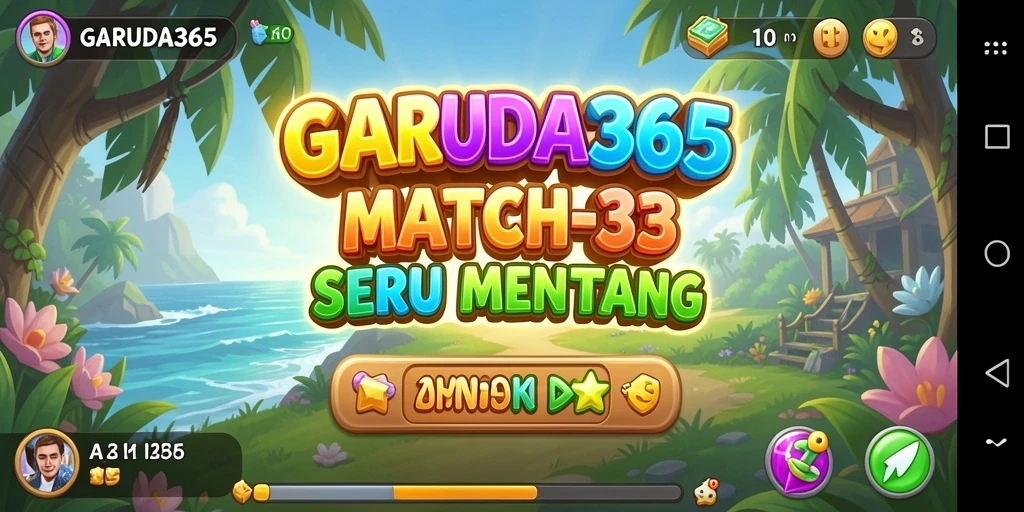 Tampilan gameplay GARUDA365 yang seru dengan kombinasi Match-3.