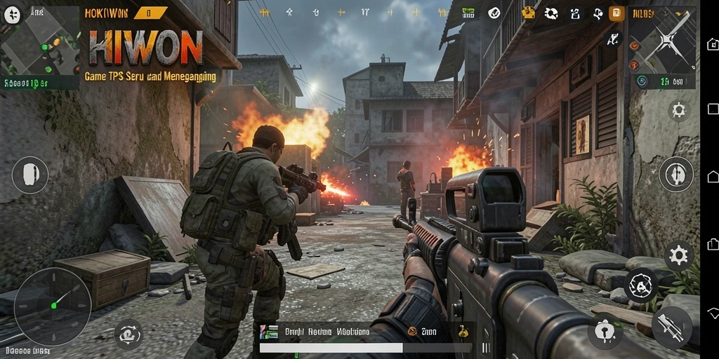 Tampilan dinamis dari gameplay HOKIWON yang penuh aksi.