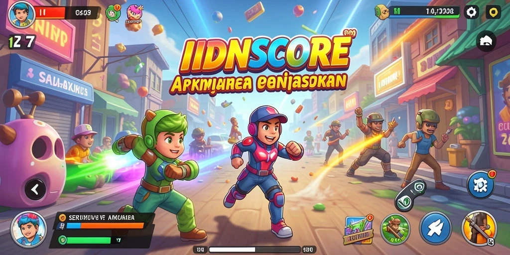 Tampilan gameplay menarik dari IDNSCORE yang penuh aksi.