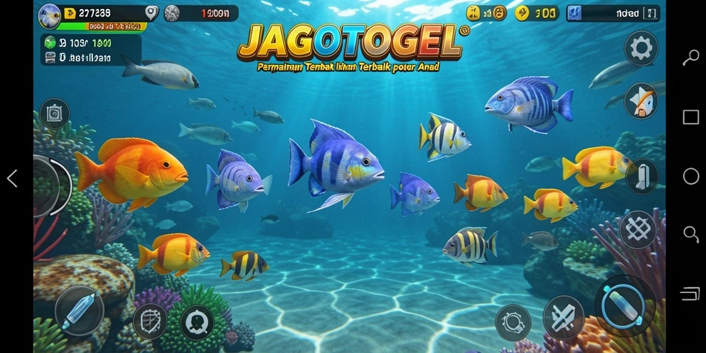 Tampilan seru gameplay Tembak Ikan di JAGOTOGEL.