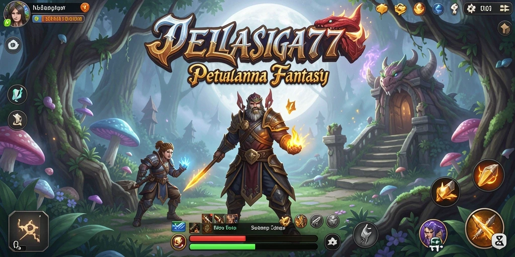 Tampilan gameplay RPG yang seru dan mendebarkan di JELAS777.