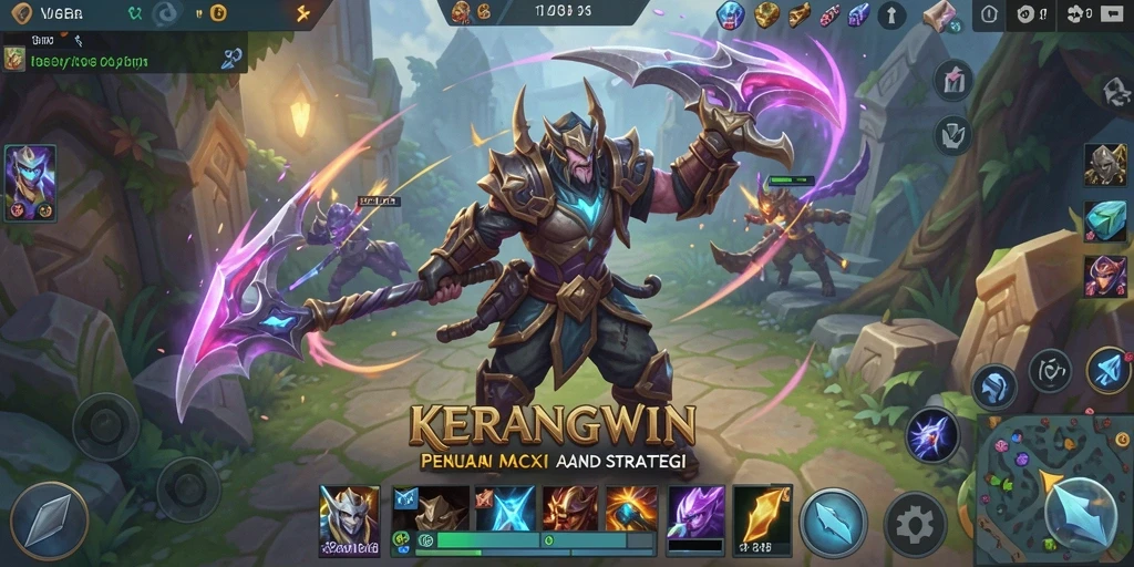 Tangkapan layar gameplay KERANGWIN yang penuh aksi.