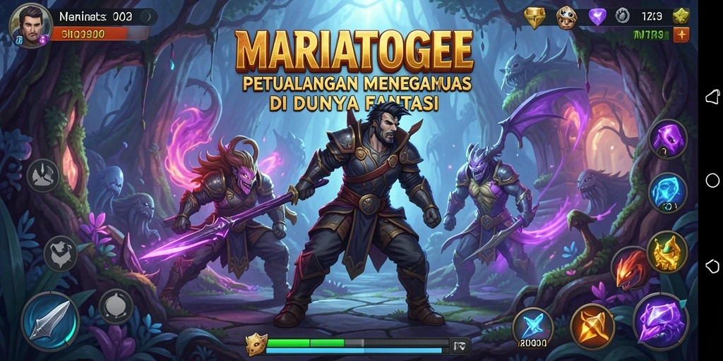 Screenshot gameplay MARIATOGEL menampilkan aksi petualangan yang mendebarkan.