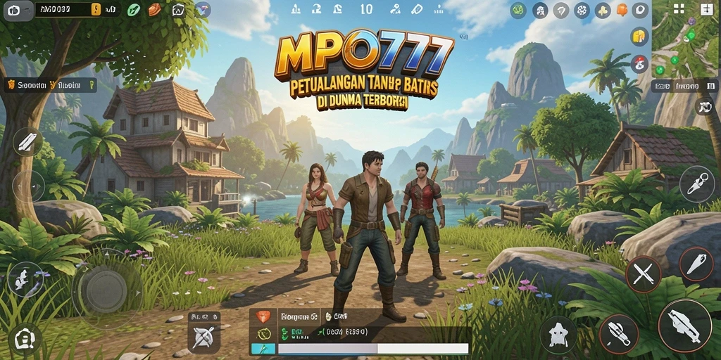 Tampilan menarik dari gameplay MPO777 di dunia terbuka.