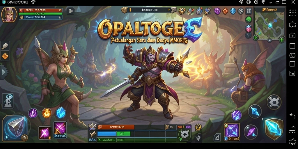 Tampak gameplay seru dengan petualangan epik di OPALTOGEL.