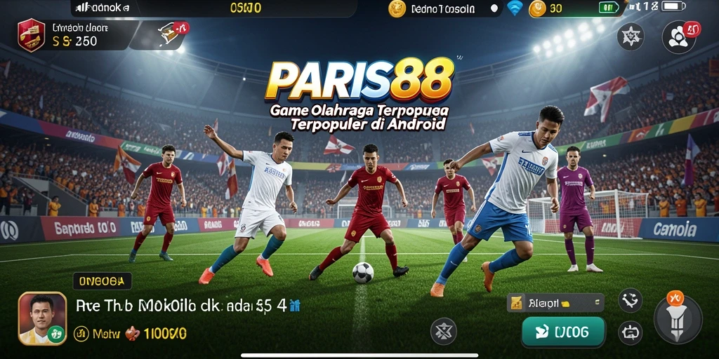 Tampilan menyenangkan dari gameplay olahraga yang seru di PARIS88.