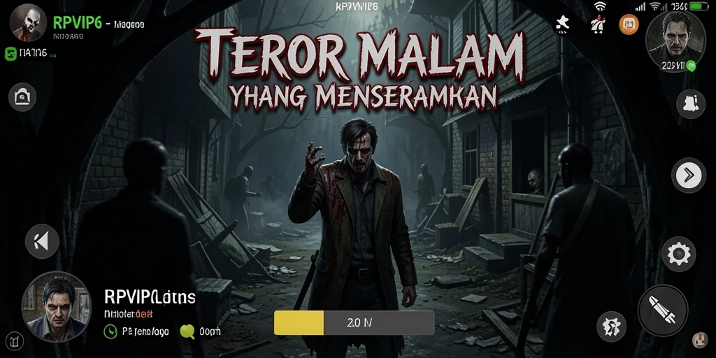 Gameplay RPVIP6 menampilkan momen-momen menyeramkan yang mendebarkan.