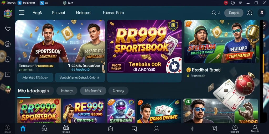 Screenshot gameplay RR999 menampilkan taruhan olahraga yang menarik.