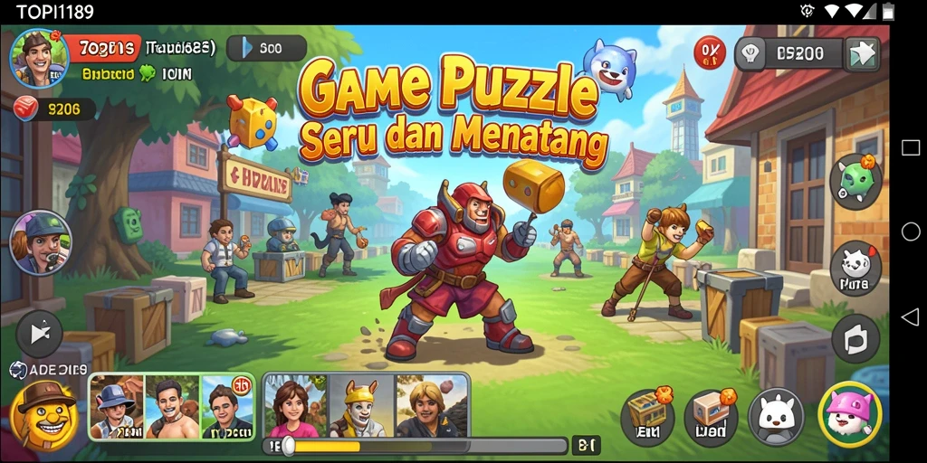 Gameplay menarik dari TOPI189 dalam game Puzzle.
