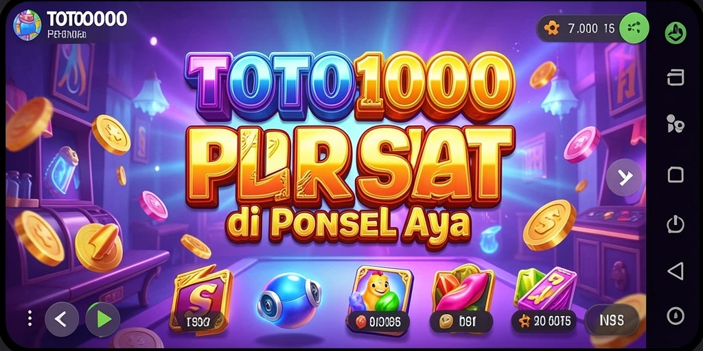 Tampilan gameplay Slot TOTO1000 yang menarik dan menggembirakan.